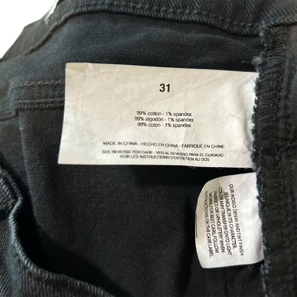 Sam Edelman Black Codie High Rise Wide Leg Ankle Jeans Size 31 - Picture 8 of 8